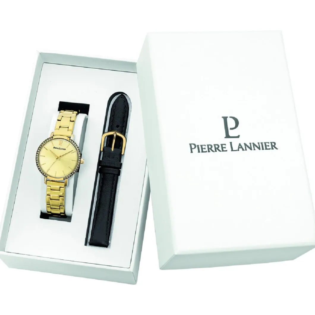 Pierre Lannier Montre Cuir<Montre Femme - 174F542 Chouquette Bracelet Cuir Noir