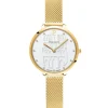 Pierre Lannier Montre Acier<Montre Femme Coeur Battant - 096K502 Bracelet Acier Doré