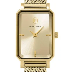 Pierre Lannier Montre Acier<Montre Femme ARIANE Cadran Doré Bracelet Acier milanais Doré 12 MM
