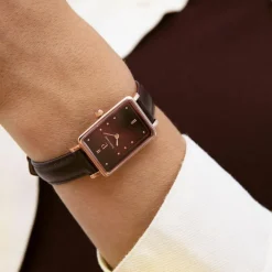 Pierre Lannier Montre Cuir<Montre Femme - 050K984 Ariane Bracelet Cuir Brun