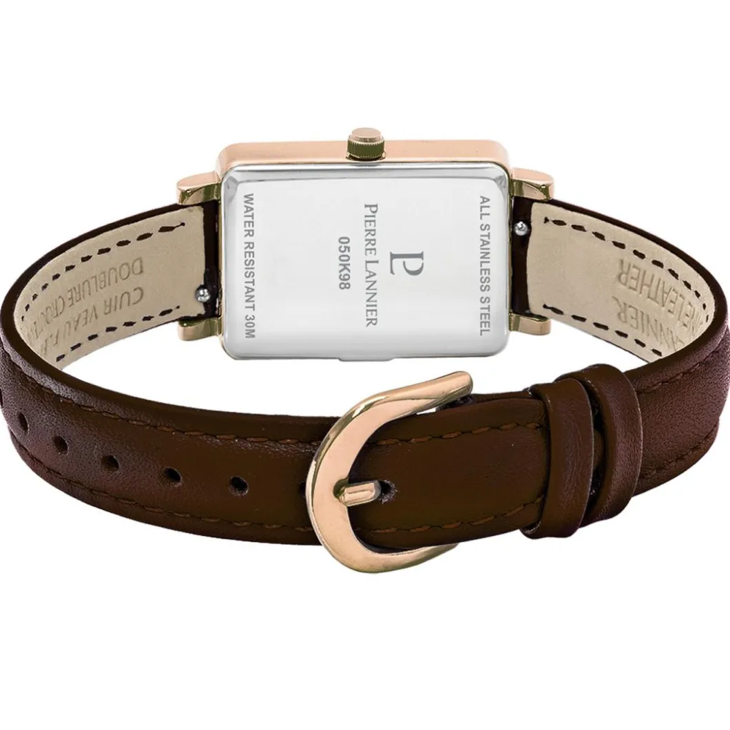 Pierre Lannier Montre Cuir<Montre Femme - 050K984 Ariane Bracelet Cuir Brun