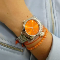 Pierre Lannier Montre Fabriquée En France<Montre Femme Roxane - 376F651 Bracelet Acier Argent