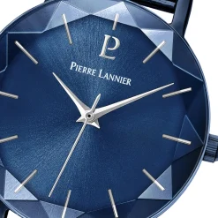 Pierre Lannier Montre Fabriquée En France|Montre Acier<Montre femme Quartz Bleu 010P968 -