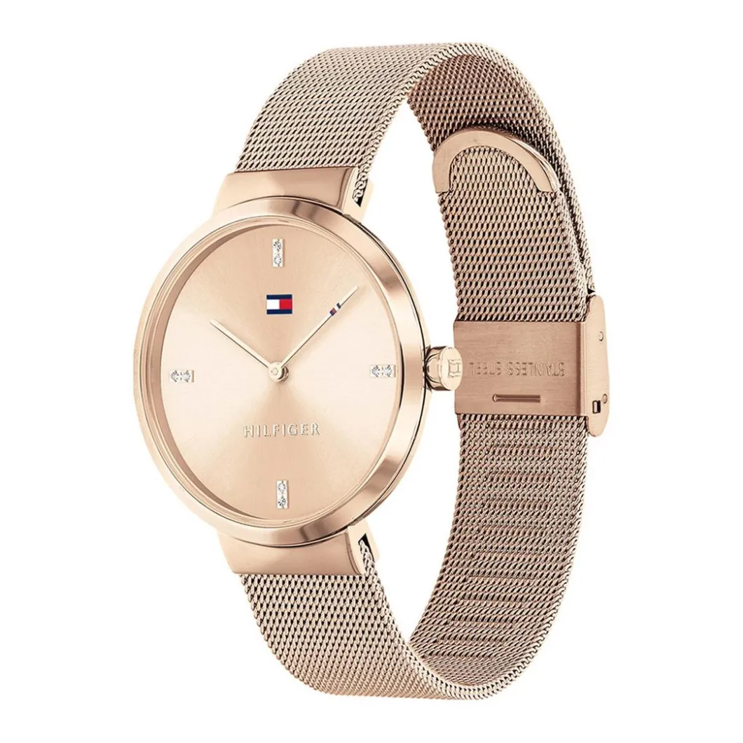 Tommy Hilfiger Montres Montre Acier<Montre Femme 1782218 - Bracelet Acier Doré rose