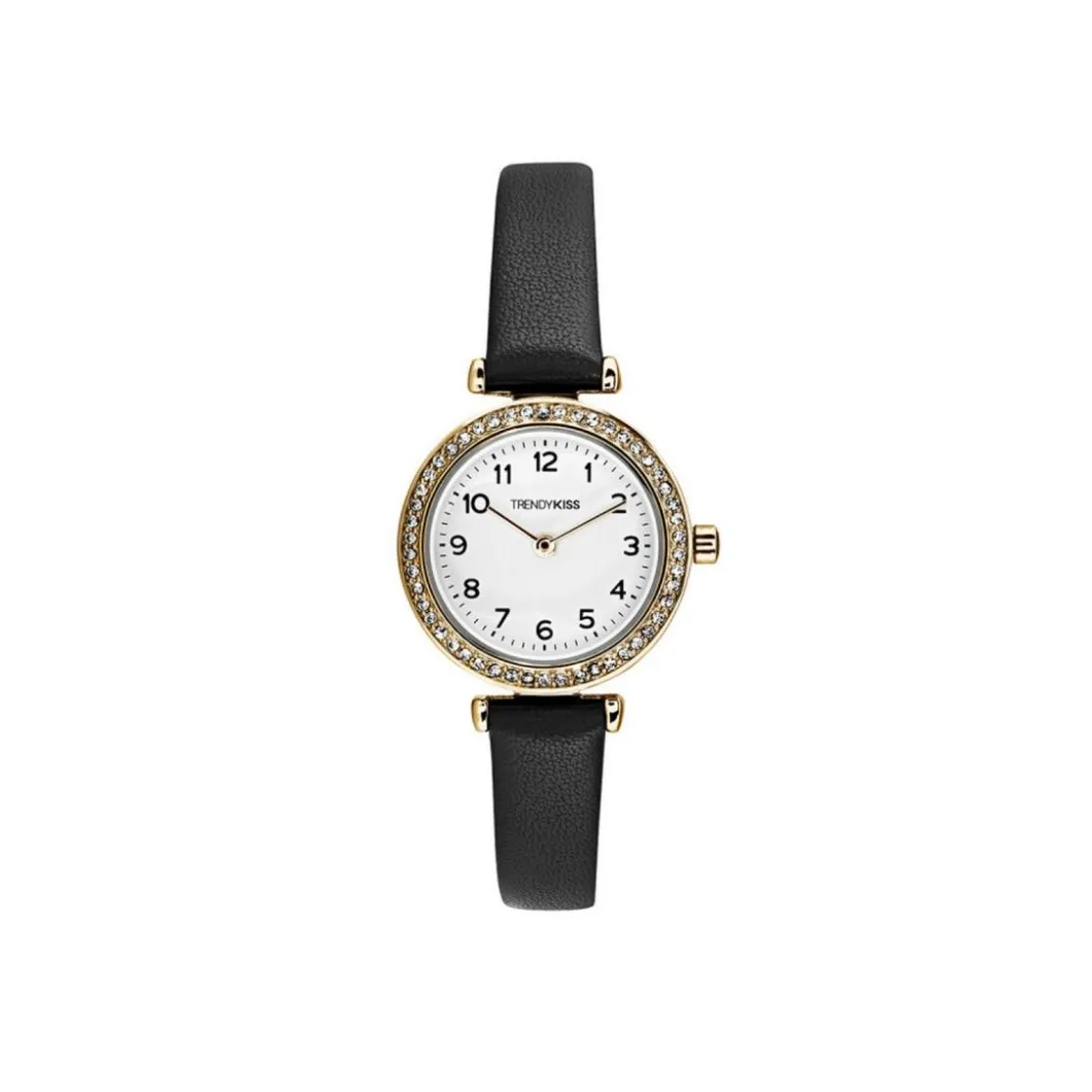 Trendy Kiss Montre Cuir<Montre Femme Adèle - TC10165-03 Bracelet Cuir Noir