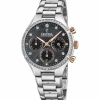 Festina Montre Acier<Montre BOYFRIEND F20401-4 - Montre ACIER CADRAN NACRE NOIRE BRACELET ACIER Montres