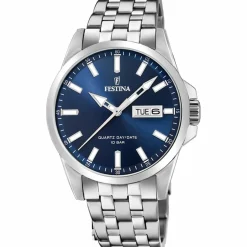 Festina Montre Acier<Montre CLASSIQUE F20357-3 - Homme Dateur et Bracelet Acier