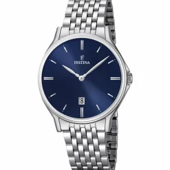 Festina Montre Acier<Montre F16744-3 - Femme Argent Bleue Acier