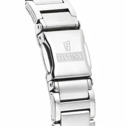 Festina Montre Acier<Montre MADEMOISELLE F16936-B - Femme ACIER CADRAN ARGENT ROSES BRACELET ACIER