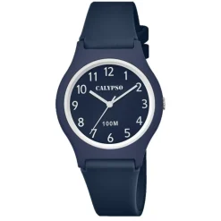 Calypso Montre Fille<Montre Fille Bracelet Résine Bleu 3 AIGUILLES K5798-4
