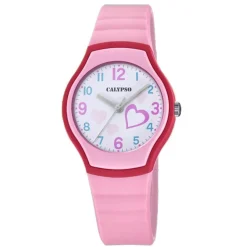 Calypso Montre Fille<Montre Fille Bracelet Résine Rose 3 AIGUILLES K5806-2