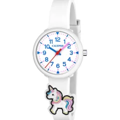 Calypso Montre Fille<Montre fille My First Watch - K5844-1 Bracelet Silicone Blanc
