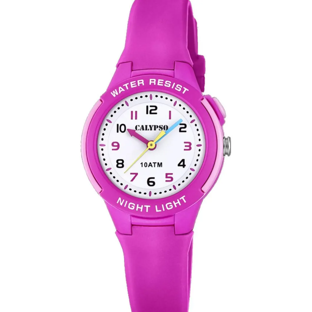 Calypso Montre Fille<Montre Fille SWEET TIME K6069-1 - Bracelet Résine Rose