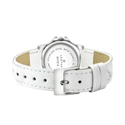 Certus Montre Fille<Montre Fille 647614 - Bracelet Cuir Blanc avec Motifs Danseuses