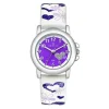 Certus Montre Fille<Montre Fille 647457 - Bracelet Cuir Blanc/Violet