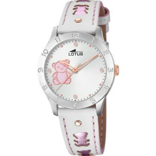 Lotus Montre Fille<Montre Fille JUNIOR 18657-B - Bracelet Cuir Blanc