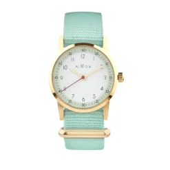 Millow Paris Montre Fille<Montre fille Classique - MIL465 Bracelet Nylon Vert menthe