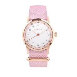 Millow Paris Montre Fille<Montre fille Classique - MIL364 Bracelet Nylon Rose
