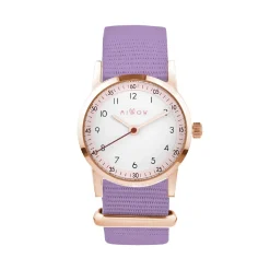 Millow Paris Montre Fille<Montre fille Classique - MIL391 Bracelet Nylon Violet