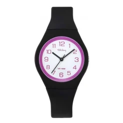 Tekday Montre Fille<Montre Fille 654143 - Bracelet Silicone Noir