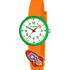 Calypso Montre Garçon<Montre garçon My First Watch - K5845-3 Bracelet Silicone Orange