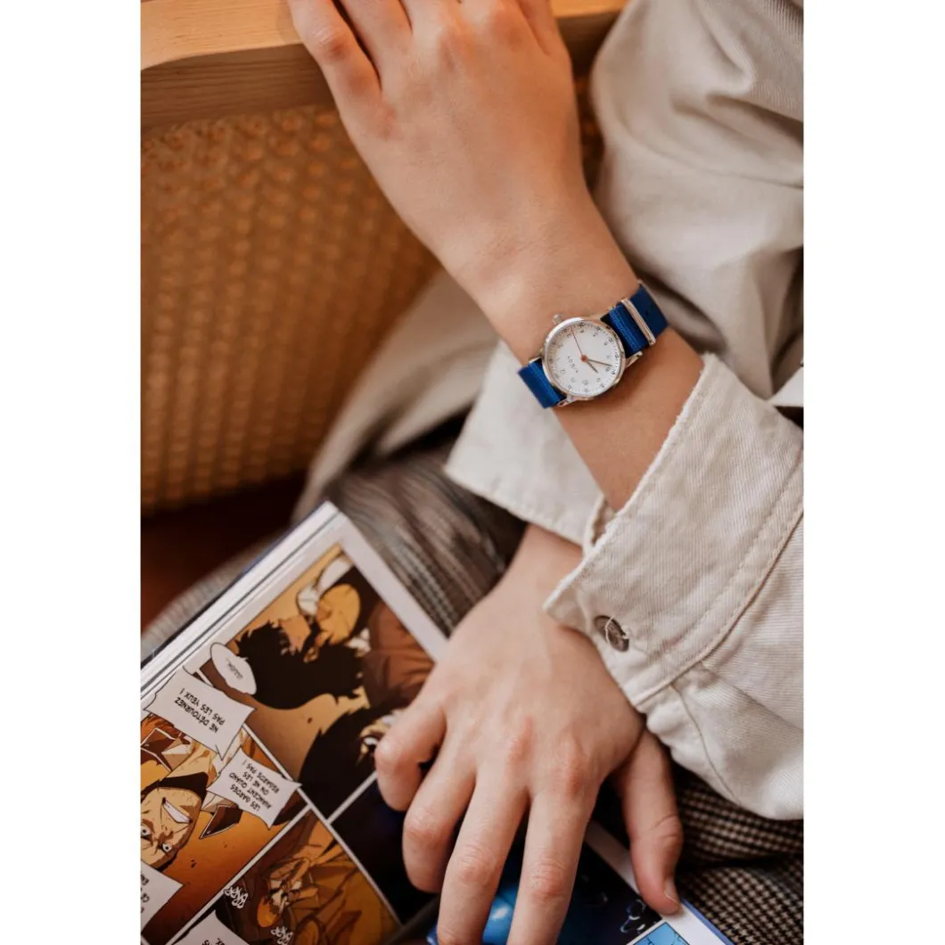 Millow Paris Montre Garçon<Montre garçon Classique - MIL163 Bracelet Nylon Bleu
