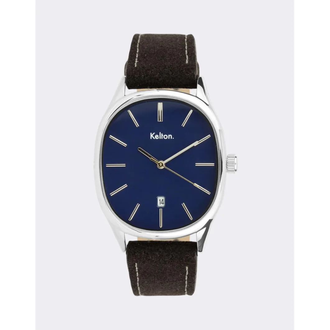 Kelton Montre Cuir|Montre Cuir<Montre Grande Colorama Navy