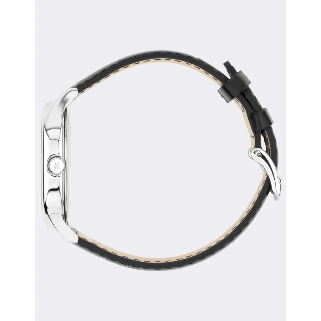Kelton Montre Cuir|Montre Cuir<Montre Grande Colorama noire