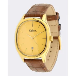Kelton Montre Cuir|Montre Cuir<Montre Grande Colorama Or