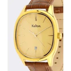 Kelton Montre Cuir|Montre Cuir<Montre Grande Colorama Or