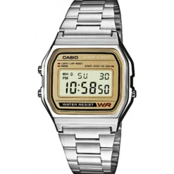 Casio Montre Acier<Montre Homme A158WEA-9EF - Retro Vintage Argent