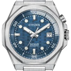 Citizen Montre Acier|Montre Automatique<Montre Homme Series 8 Gmt - 890 Model Nb6060­58L - Bracelet Acier Argent