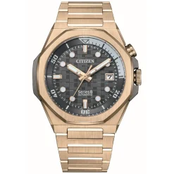Citizen Montre Automatique|Montre Acier<Montre Homme Series 8 Gmt - 890 Model Nb6069­53H - Bracelet Acier Doré Rose