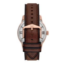 Fossil Montres Montre Cuir|Montre Automatique<Montre Homme Fossil ME3259 - Bracelet Cuir Marron