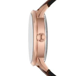 Fossil Montres Montre Cuir|Montre Automatique<Montre Homme Fossil ME3259 - Bracelet Cuir Marron