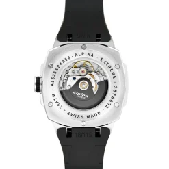 Alpina Montres Montre Automatique<Montre Homme ALPINA Alpiner - AL-525BB4AE6 Bracelet Caoutchouc Noir