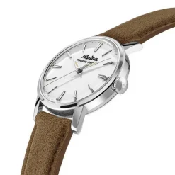 Alpina Montres Montre Cuir<Montre Homme ALPINA Heritage Tropic-Proof Handwinding - AL-480S2H6 Bracelet Alcantara Beige