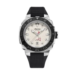 Alpina Montres Montre Automatique<Montre Homme ALPINA Seastrong - AL-560LG3VE6 Bracelet Caoutchouc Noir