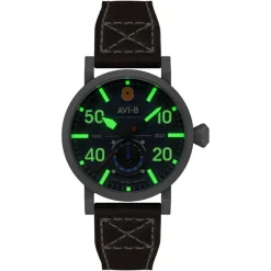 Avi-8 Montre Cuir<Montre Homme Dambuster 80Th Anniversary Royal British Legion Meca-Quatz Limited Edition - AV-4108-RBL-02 Bracelet Cuir Marron