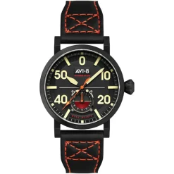 Avi-8 Montre Cuir<Montre Homme Dambuster Chadwick Meca-Quartz - AV-4113-03 Bracelet Cuir Noir