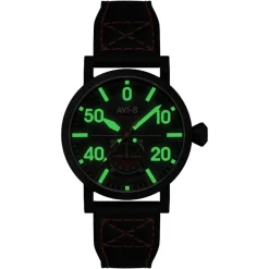 Avi-8 Montre Cuir<Montre Homme Dambuster Chadwick Meca-Quartz - AV-4113-03 Bracelet Cuir Noir