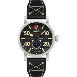 Avi-8 Montre Cuir<Montre Homme Dambuster 80Th Anniversary Royal British Legion Meca-Quatz Limited Edition - AV-4108-RBL-01 Bracelet Cuir Noir