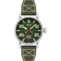 Avi-8 Montre Cuir<Montre Homme Dambuster Chadwick Meca-Quartz - AV-4113-02 Bracelet Cuir Vert