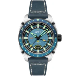 Avi-8 Montre Automatique|Montre Cuir<Montre Homme Hawker Hunter - AV-4122-05 Bracelet Cuir Bleu