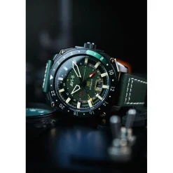 Avi-8 Montre Automatique|Montre Cuir<Montre Homme Hawker Hunter - AV-4122-03 Bracelet Cuir Vert