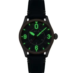 Avi-8 Montre Automatique|Montre Cuir<Montre Homme Spitfire Smith Automatic - AV-4090-05 Bracelet Cuir Bleu