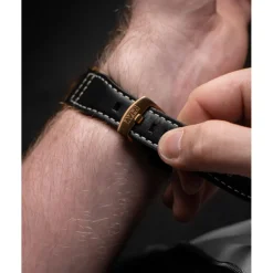 Avi-8 Montre Cuir<Montre Homme Spitfire Lock Chronograph - AV-4089-07 Bracelet Cuir Noir