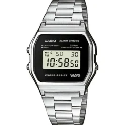 Casio Montre Acier<Montre Homme A158WEA-1EF - Retro Vintage Argent