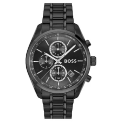 Boss Montre Acier<Montre Homme Grand Prix 44 - 1514298 Bracelet Acier Noir