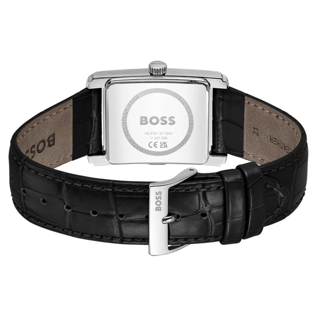 Boss Montre Cuir<Montre Homme Principle Dress - 1514277 Bracelet Cuir Noir